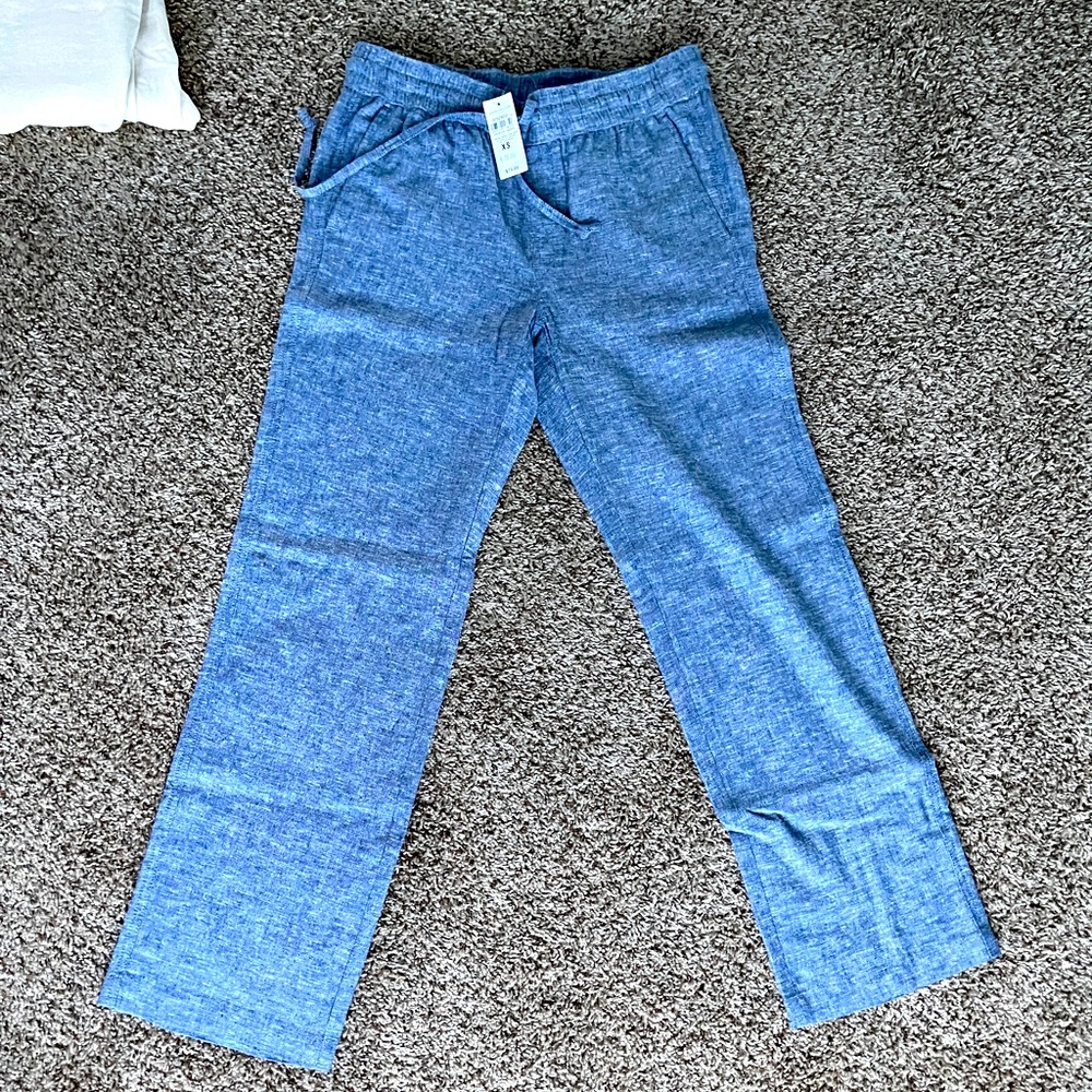 COPY - Ann Taylor NWT wide leg linen mid rise pant